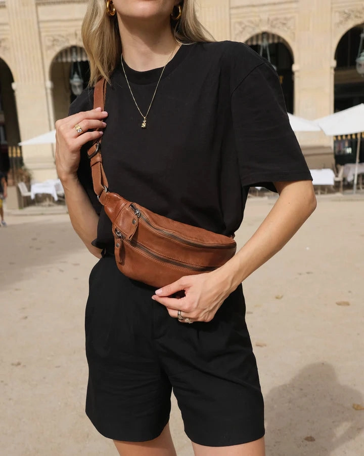 STITCH & HIDE LEATHER NEWTOWN SHOULDER CROSSBODY sling BAG petrol green - FREE WALLET POUCH