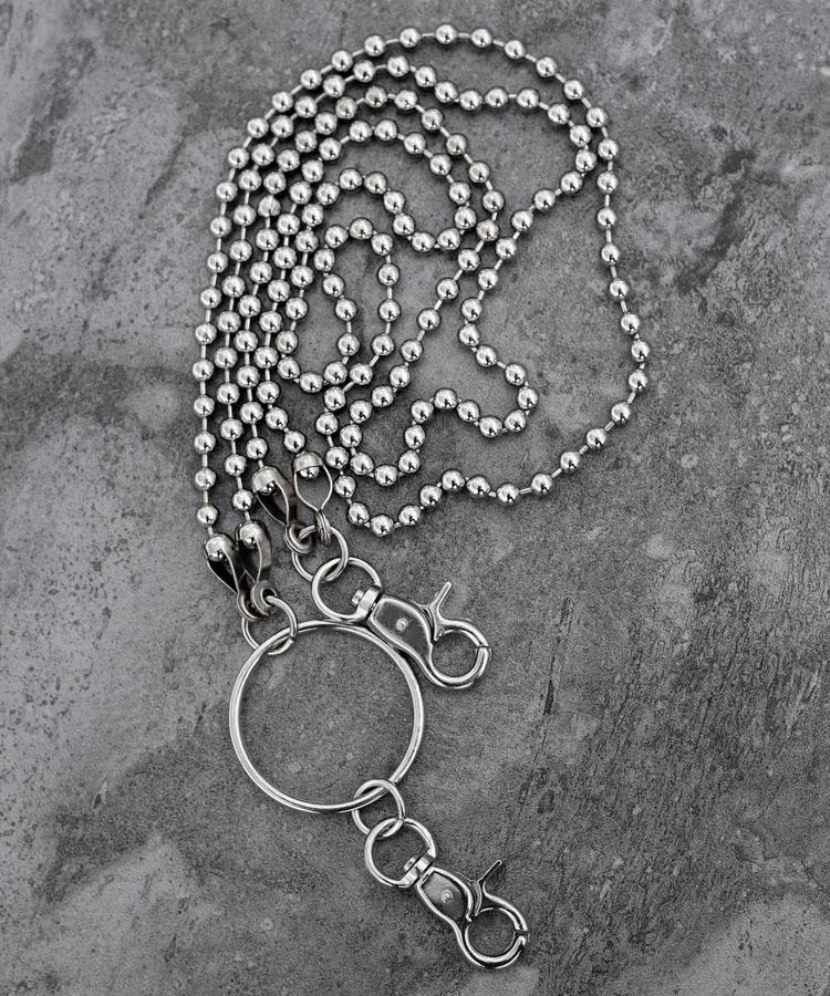 Stylish Men's Womens Double Bead Stainless Steel Pants Chain Biker Wallet Chain For Men