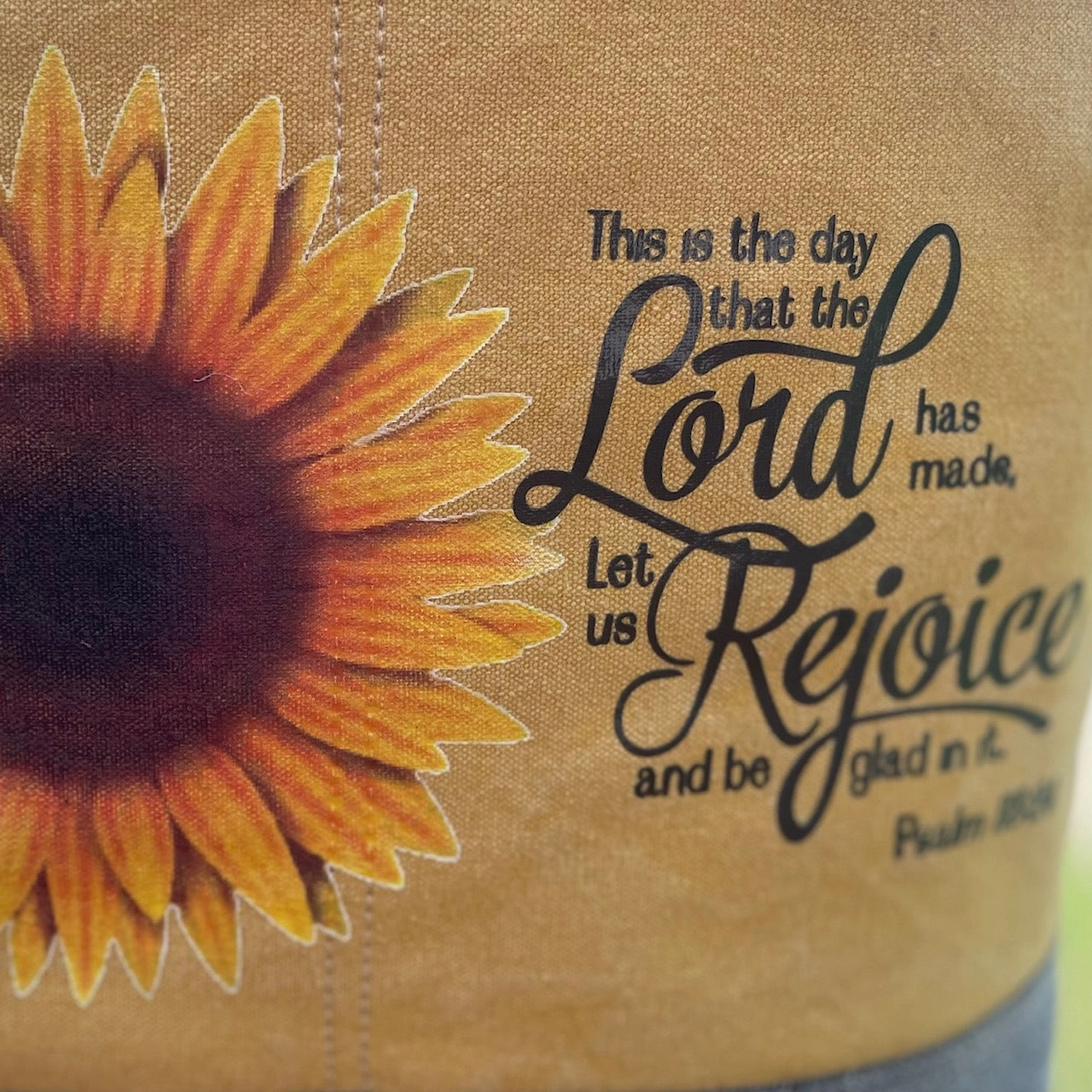Sunflowers Rejoice Yellow Tote with Crossbody Strap