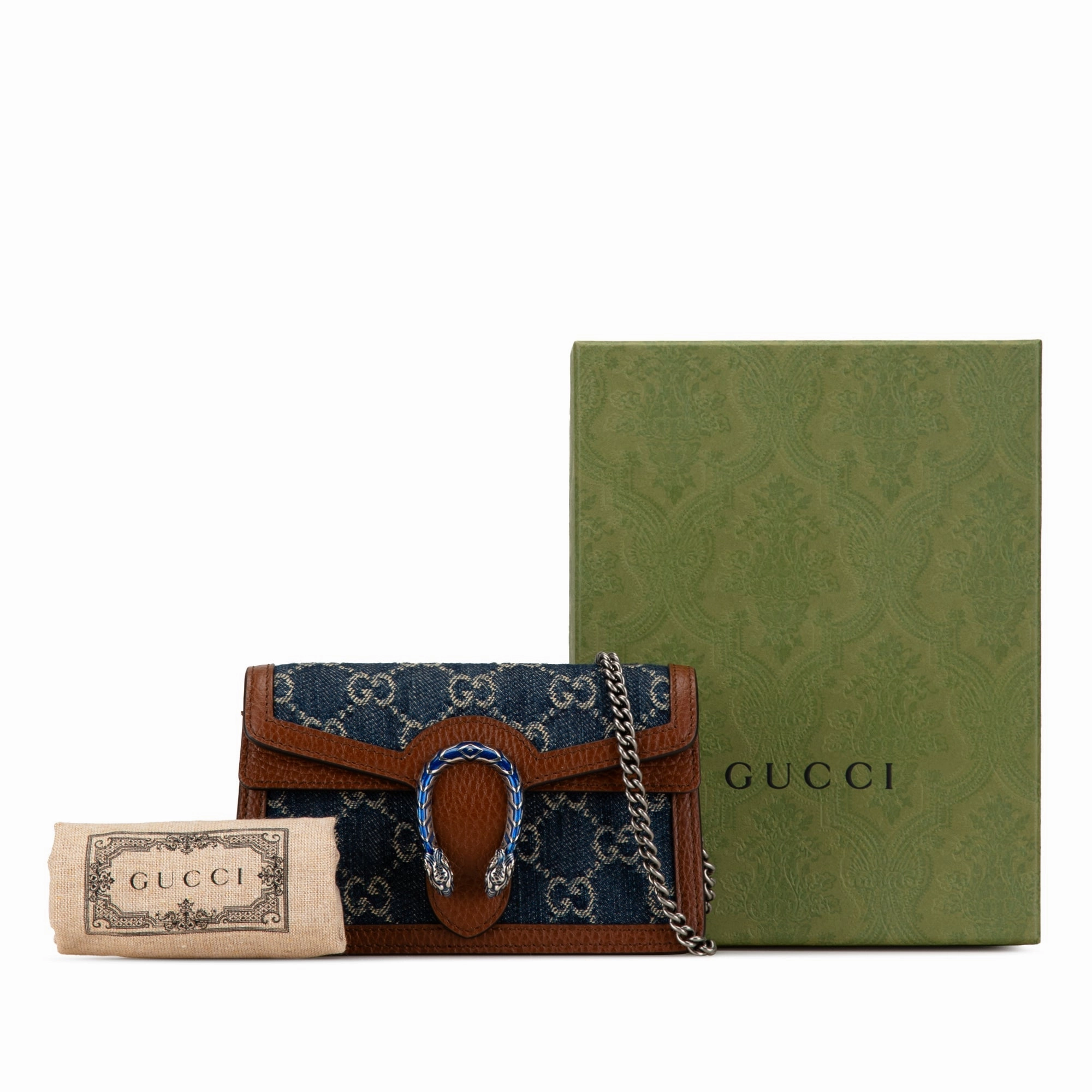 Super Mini GG Denim Dionysus Crossbody