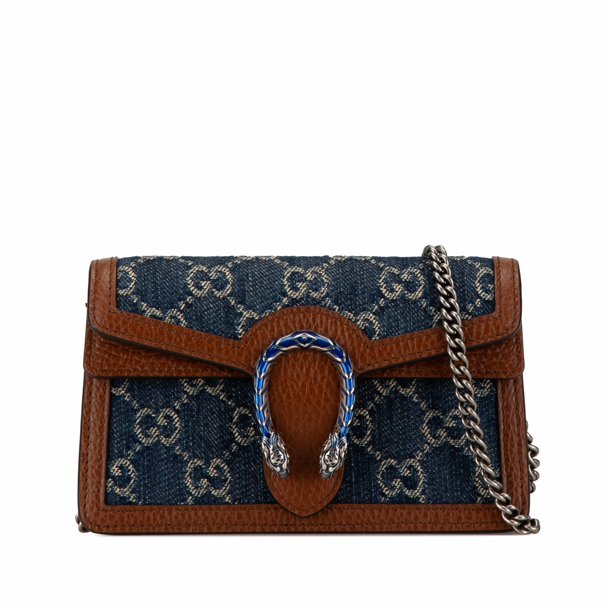 Super Mini GG Denim Dionysus Crossbody