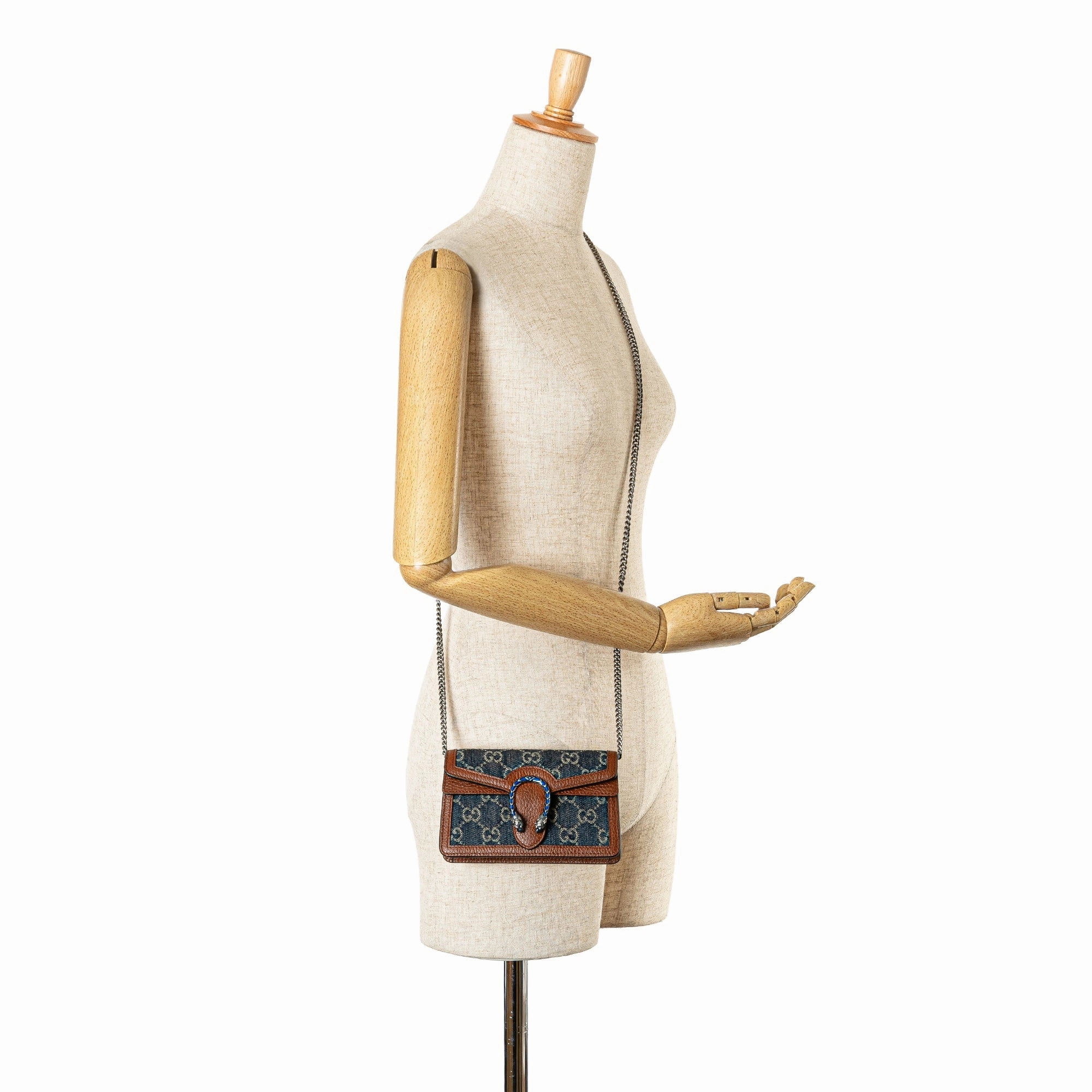 Super Mini GG Denim Dionysus Crossbody