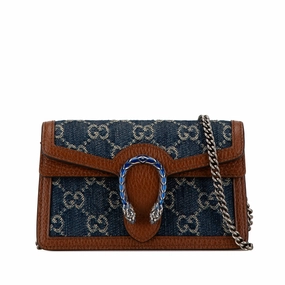 Super Mini GG Denim Dionysus Crossbody