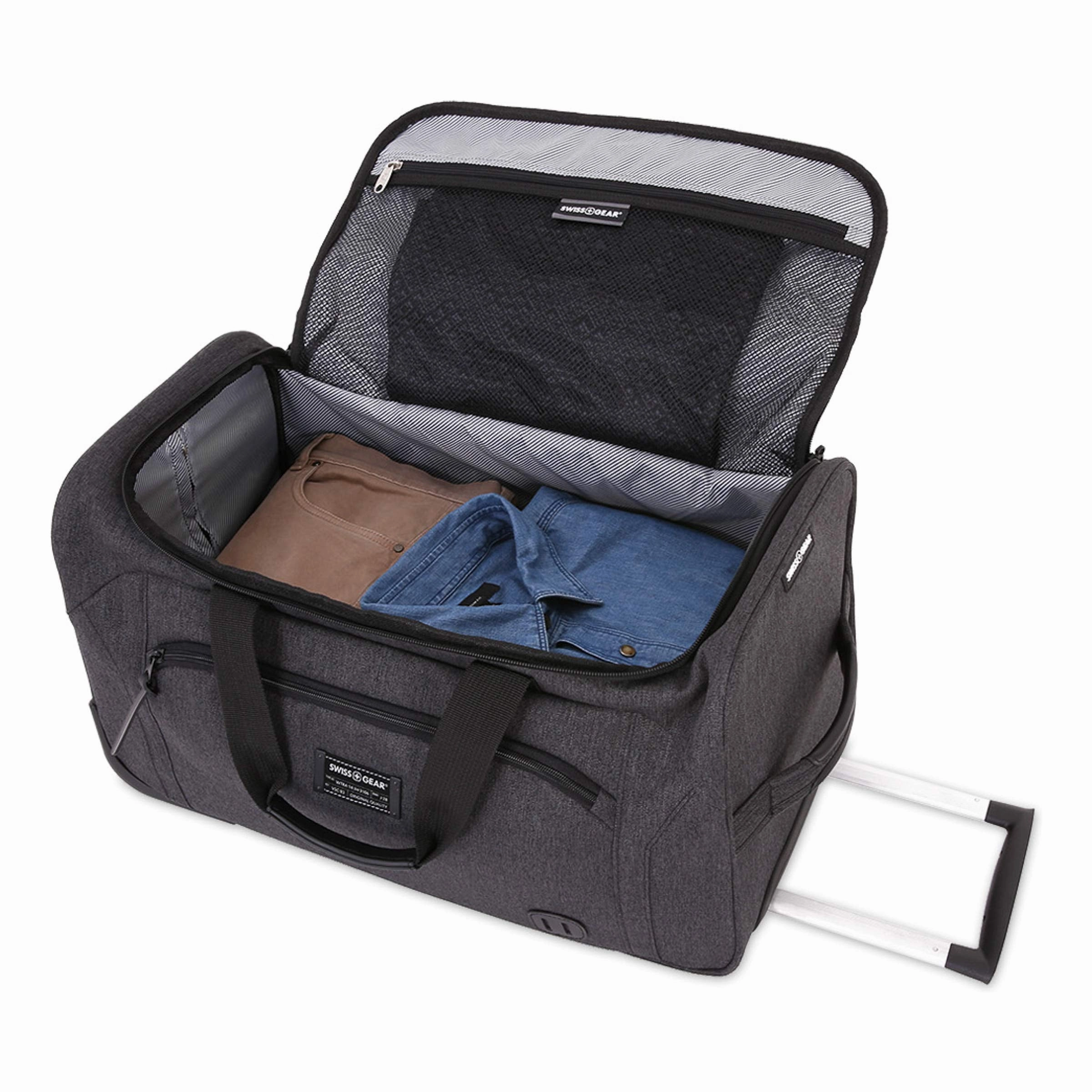 SWISSGEAR 7368 Travel Duffel, Heather Grey (19" Rolling)