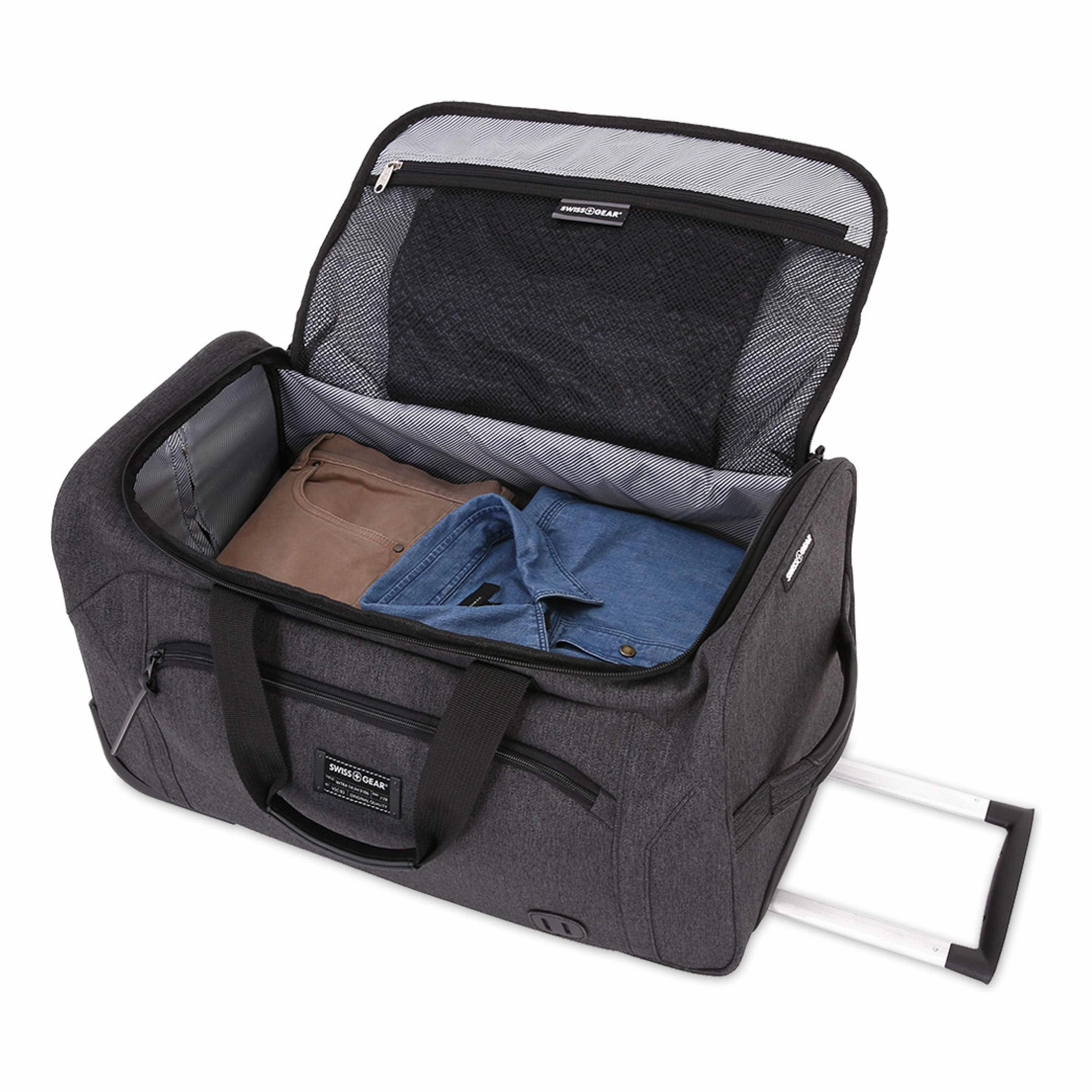 SWISSGEAR 7368 Travel Duffel, Heather Grey (19" Rolling)
