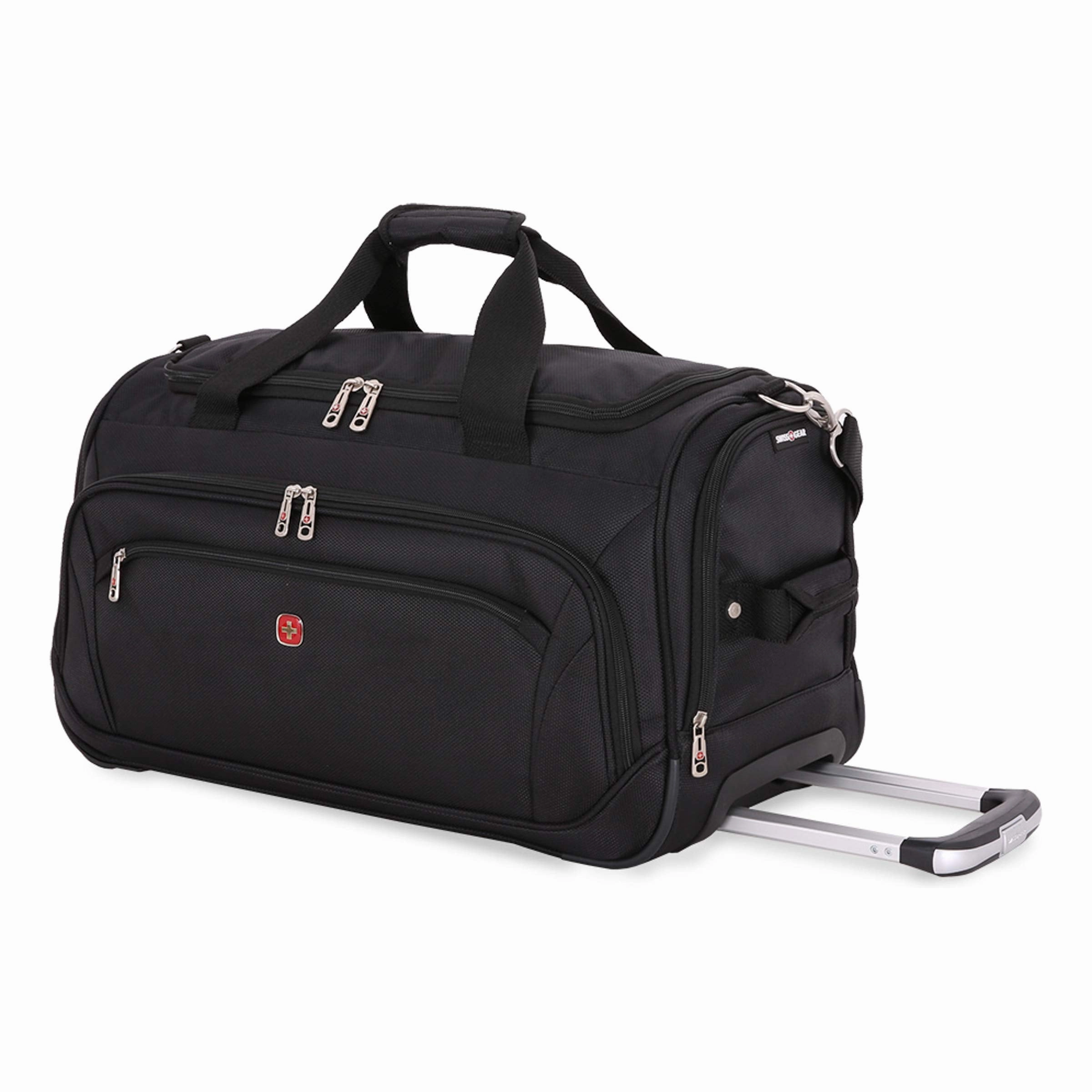 SWISSGEAR Large Lightweight Rolling Duffel | Wheeled, Soft-Shell Luggage | Men's and Women's - Blue/Green