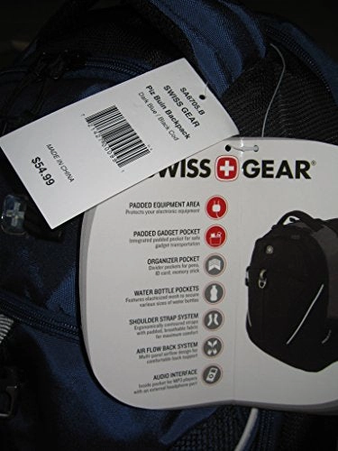 Swissgear Piz Buin Dark Blue/Black Cod 16" Laptop Carrying Case Backpack