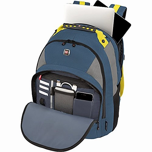 SwissGear Pulsar Backpack with 16" Padded Laptop Pocket (Dark Blue/Chart)