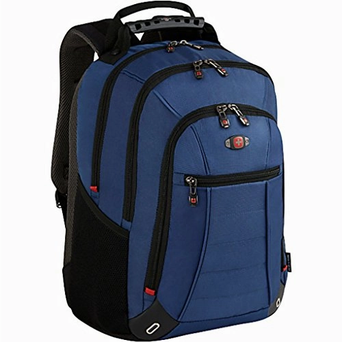 SwissGear Skywalk Double Gusset 16" Padded Laptop Backpack -Black-Blue