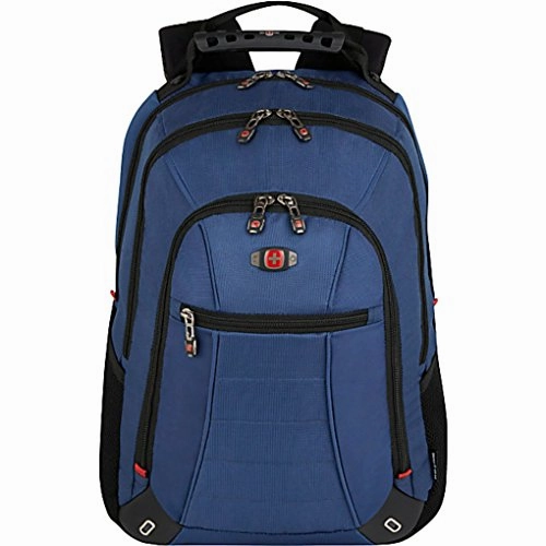 SwissGear Skywalk Double Gusset 16" Padded Laptop Backpack -Black-Blue