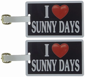 Tag Crazy I Heart Sunny Days Two Pack, Black/White/Red, One Size