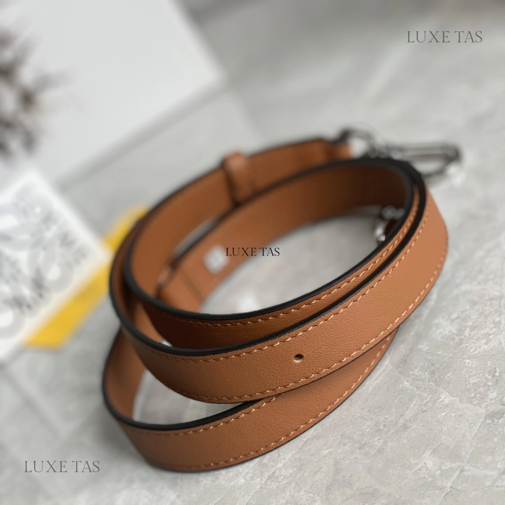 Tan Small Puzzle Bag in Classic Calfskin Leather Crossbody Bag for Women