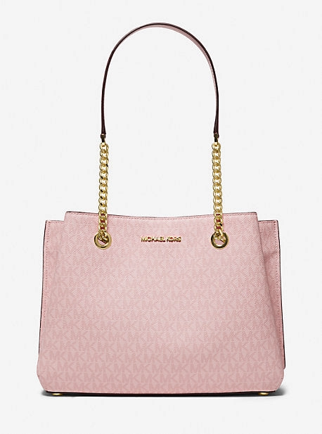 Teagan Large Logo  Shoulder Bag