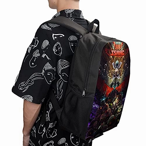 The Binding Of Is-Aac Backpack Lightweight School Bags 17 Inch Laptop Bag for Boy/Girl/teens/Men/Women