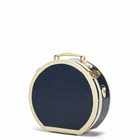 The Entrepreneur - Navy Hatbox Small