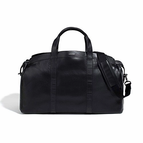 The Gateway Duffel Black Leather Bag by Hook & Albert