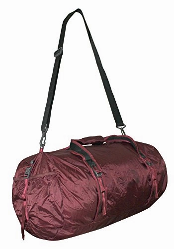 The North Face Unisex Basic Zip FLYWEIGHT DUFFEL L (Zinfandel red)