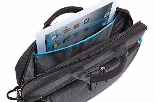Thule Stravan Tsda-115 Nylon Deluxe Attache 15" Macbook Laptop Notebook Bag - Gray
