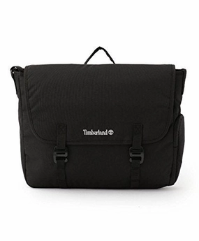 Timberland Unisex Crofton Water-Resistant Black Messenger Bag Laptop Bag