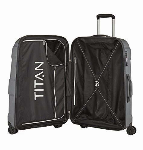 Titan X2 Hard Luggage International 21" Stylish Carryon Spinner (Gunmetal)