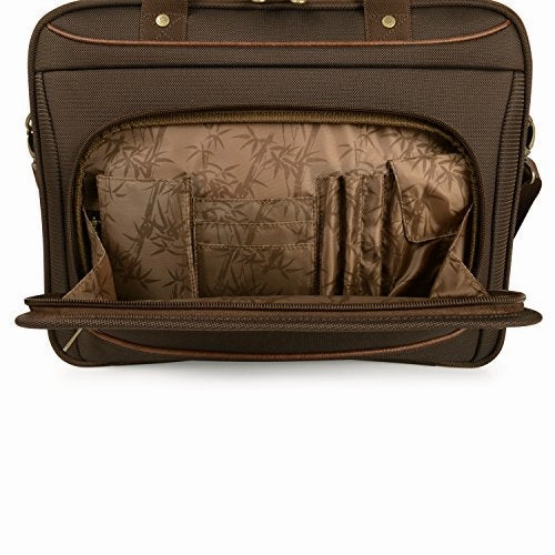Tommy Bahama Harbor Elua 16 Inch Briefcase, Brown, One Size