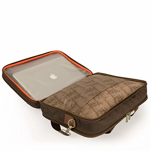 Tommy Bahama Harbor Elua 16 Inch Briefcase, Brown, One Size