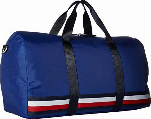 Tommy Hilfiger Men's Knox Hilfiger Rip Stop Nylon Duffel Cobalt One Size