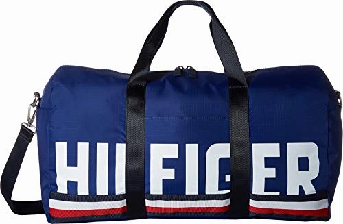 Tommy Hilfiger Men's Knox Hilfiger Rip Stop Nylon Duffel Cobalt One Size