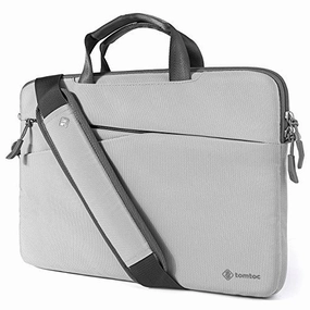Tomtoc 15.6 Inch Laptop Shoulder Bag, 360 Protective Laptop Messenger Bag Lightweight Slim Handbag