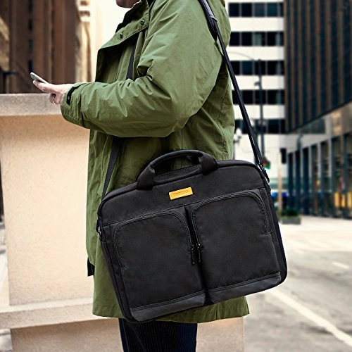 Tomtoc 15.6 Inch Laptop Shoulder Bag Laptop Briefcase Messenger Bag Case Sleeve For 15 - 15.6