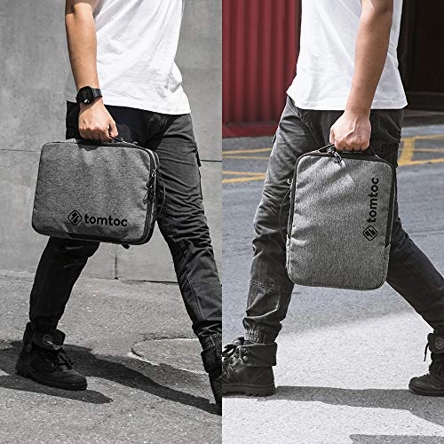 tomtoc Laptop Shoulder Bag for 15-16 Inch MacBook Pro A2141 A1398Surface Book 3/2, Dell XPS 17/15, The New Razer Blade 15, 14 HP Acer ASUS ThinkPad Laptop, Spill-resistant Protective Vertical Case