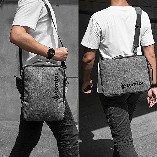 tomtoc Laptop Shoulder Bag for 15-16 Inch MacBook Pro A2141 A1398Surface Book 3/2, Dell XPS 17/15, The New Razer Blade 15, 14 HP Acer ASUS ThinkPad Laptop, Spill-resistant Protective Vertical Case