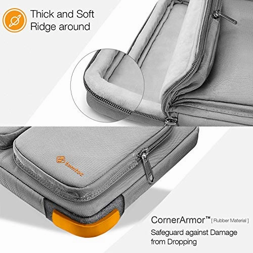 tomtoc Original 15.6 Inch Laptop Shoulder Bag with CornerArmor Patent & Accessory Pocket, 360
