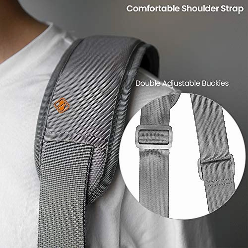 tomtoc Original 15.6 Inch Laptop Shoulder Bag with CornerArmor Patent & Accessory Pocket, 360
