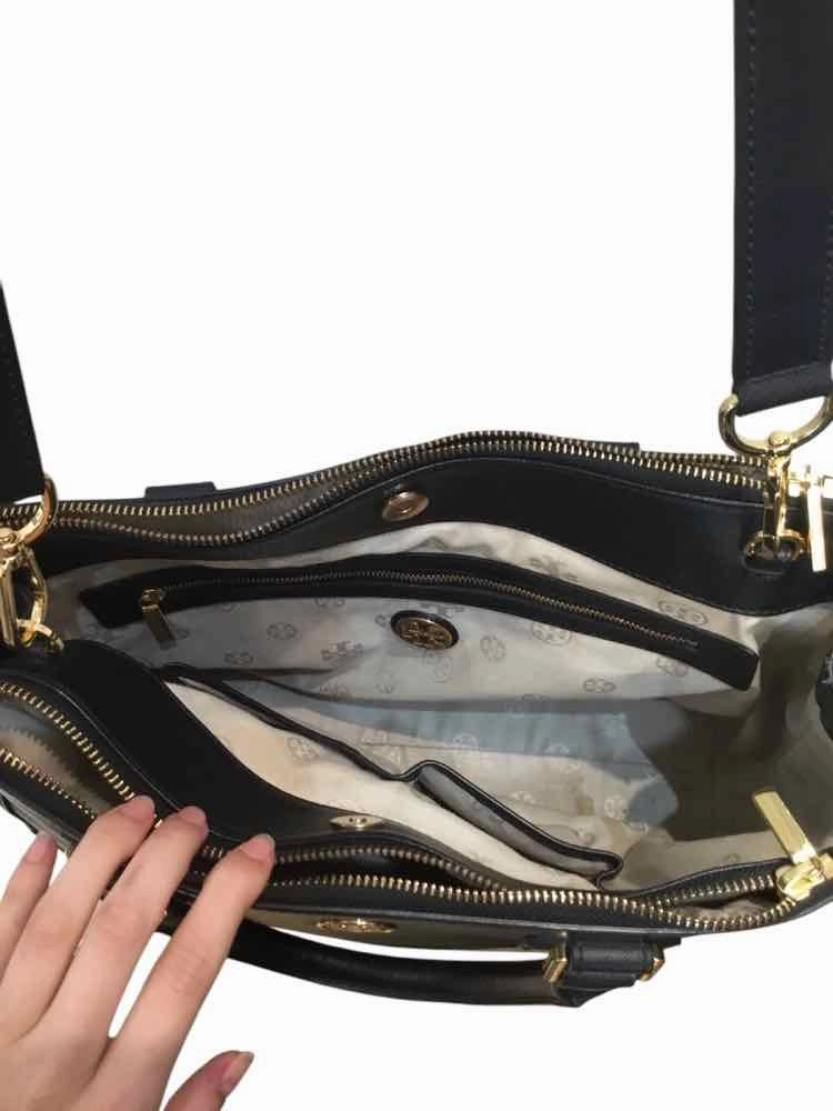 Tory Burch Tote Black and Gold Handbag