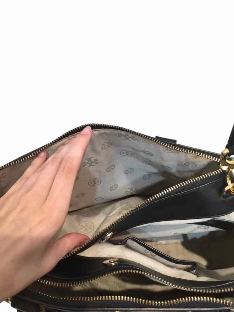 Tory Burch Tote Black and Gold Handbag