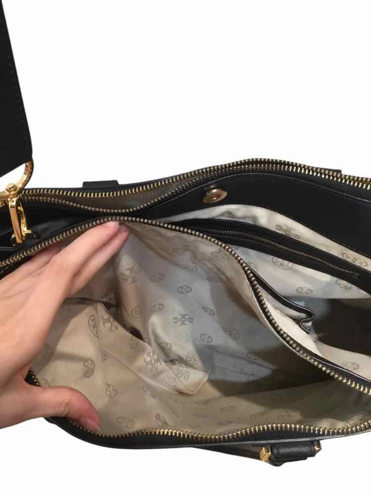 Tory Burch Tote Black and Gold Handbag