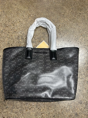 Tote Designer By Michael Kors In Black & Grey, Size:Small