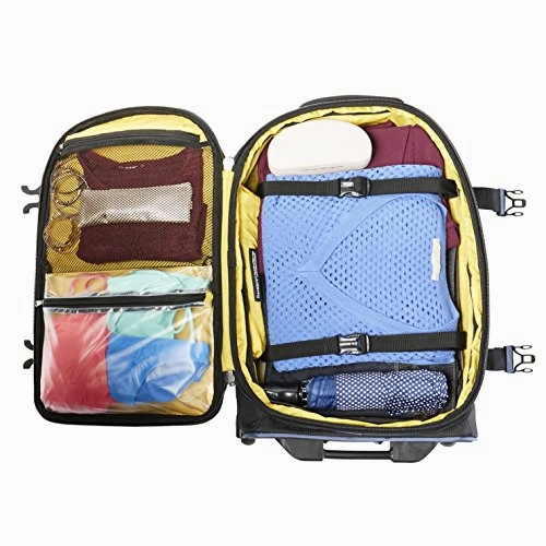 Tpro Bold 2.0 2 Piece Set (22 Inch Expandable Rollaboard   Computer Backpack), Black/Navy