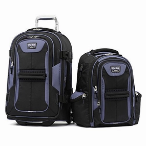 Tpro Bold 2.0 2 Piece Set (22 Inch Expandable Rollaboard   Computer Backpack), Black/Navy