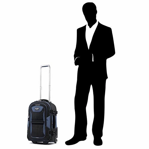 Tpro Bold 2.0 2 Piece Set (22 Inch Expandable Rollaboard   Computer Backpack), Black/Navy