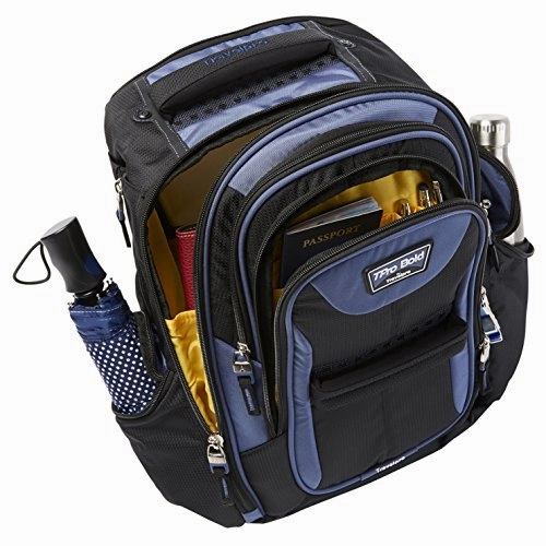 Tpro Bold 2.0 2 Piece Set (22 Inch Expandable Rollaboard   Computer Backpack), Black/Navy