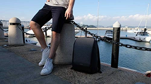 Travel Fusion Anti-Theft Laptop Backpack with USB Charging Port, Security Cable, and Combination