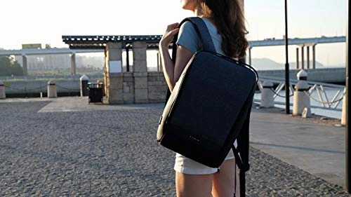 Travel Fusion Anti-Theft Laptop Backpack with USB Charging Port, Security Cable, and Combination