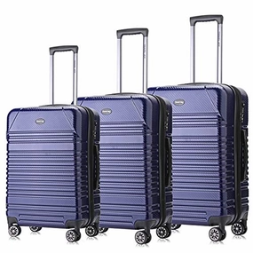 Travel Joy Luggage Set Expandable Suitcase Carry On TSA Locks Lightweight Spinner Wheels ABS PC Premium Hardshell Luggage 20 24 28 inch 3 Piece Sets