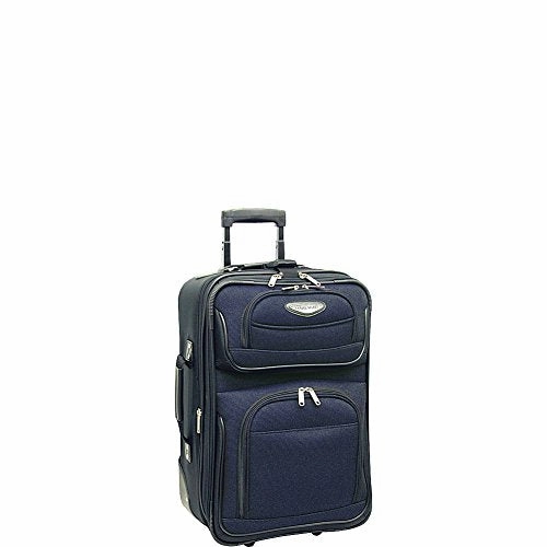 Traveler'S Choice Amsterdam 21 In. Expandable Carry-On Rolling Upright (Navy)