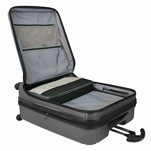 TravelerS Choice Barcelona Polycarbonate Hardside Expandable Front Opening Spinner Luggage -