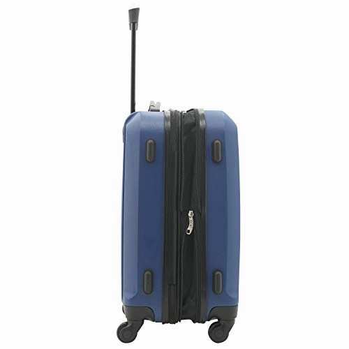 Travelers Club Albany Hardside Expandable Spinner Luggage, Navy Blue, Carry-On 20-Inch