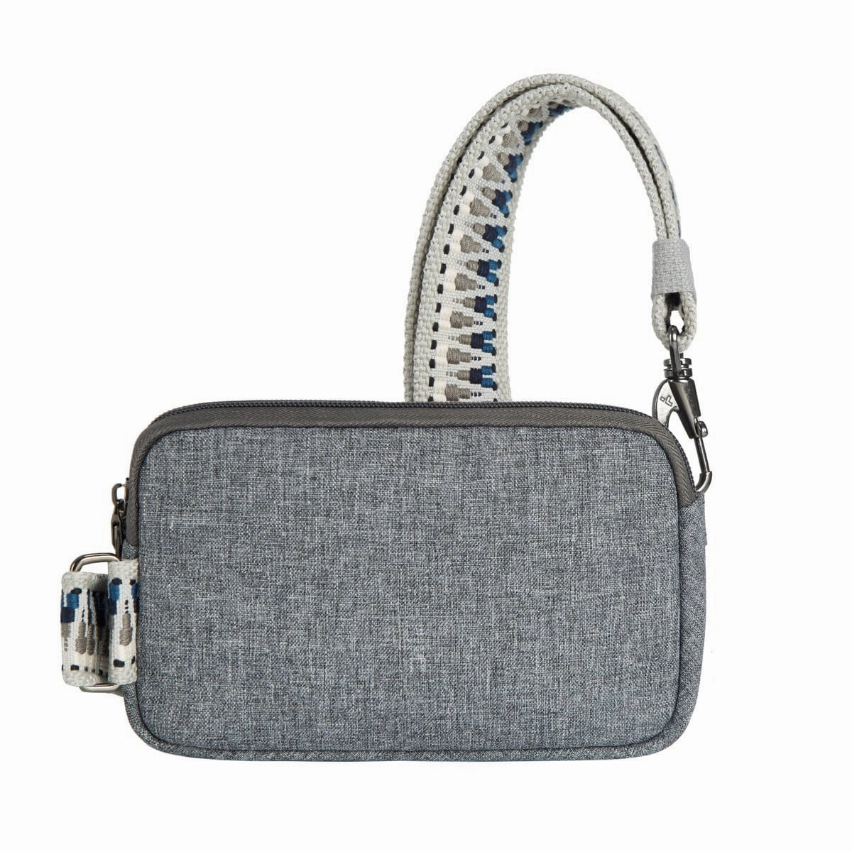 Travelon Anti-Theft Boho Phone Sling - Geo Gray Heather