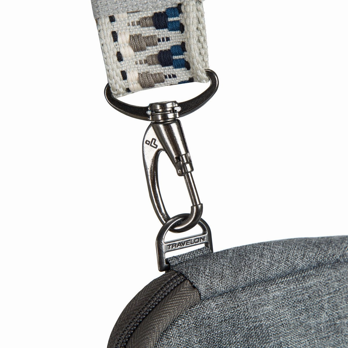 Travelon Anti-Theft Boho Phone Sling - Geo Gray Heather